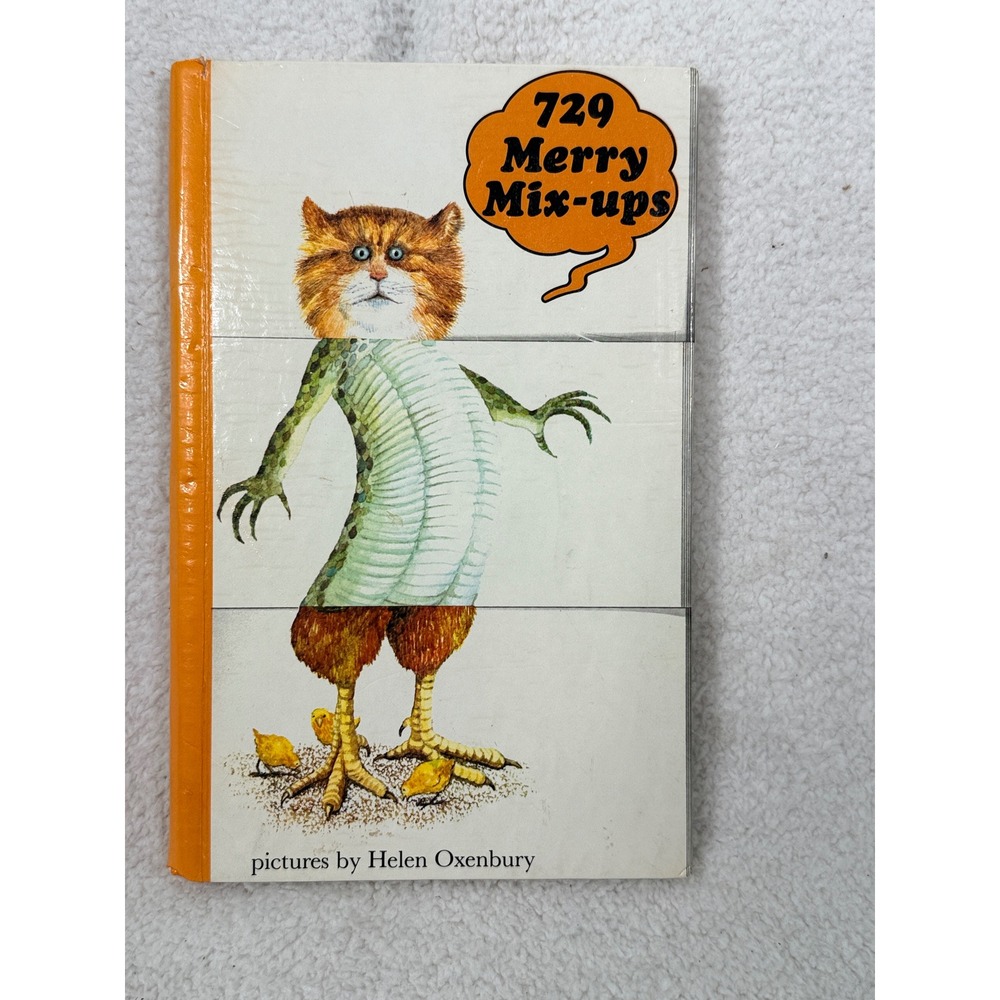 729 Merry Mix Ups Animal Flip Book Illus by Helen Oxenbury 1980 Spiral‎ Bound